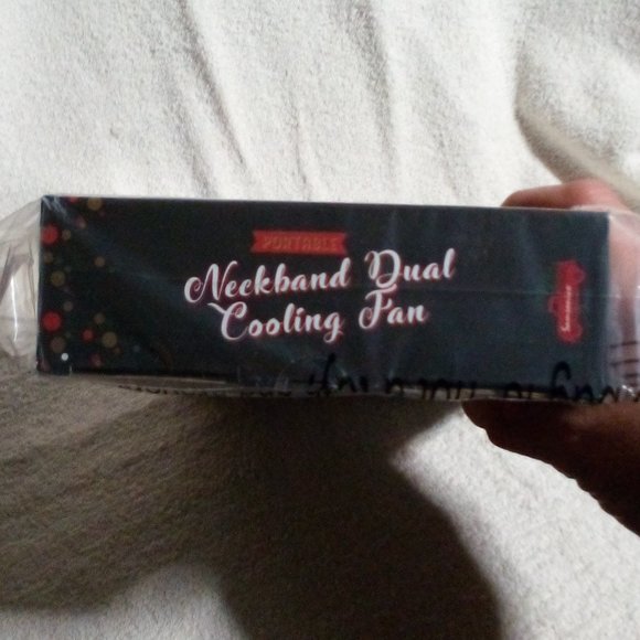 Personal Fan/ Portable Neckband Dual Cooling Fan NWT - Picture 3 of 8
